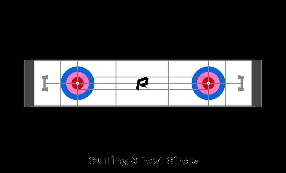 cercle de 8 pieds de curling