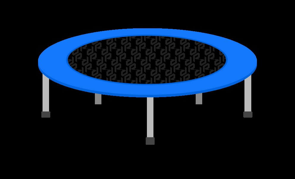 Surface de jeu pour trampoline